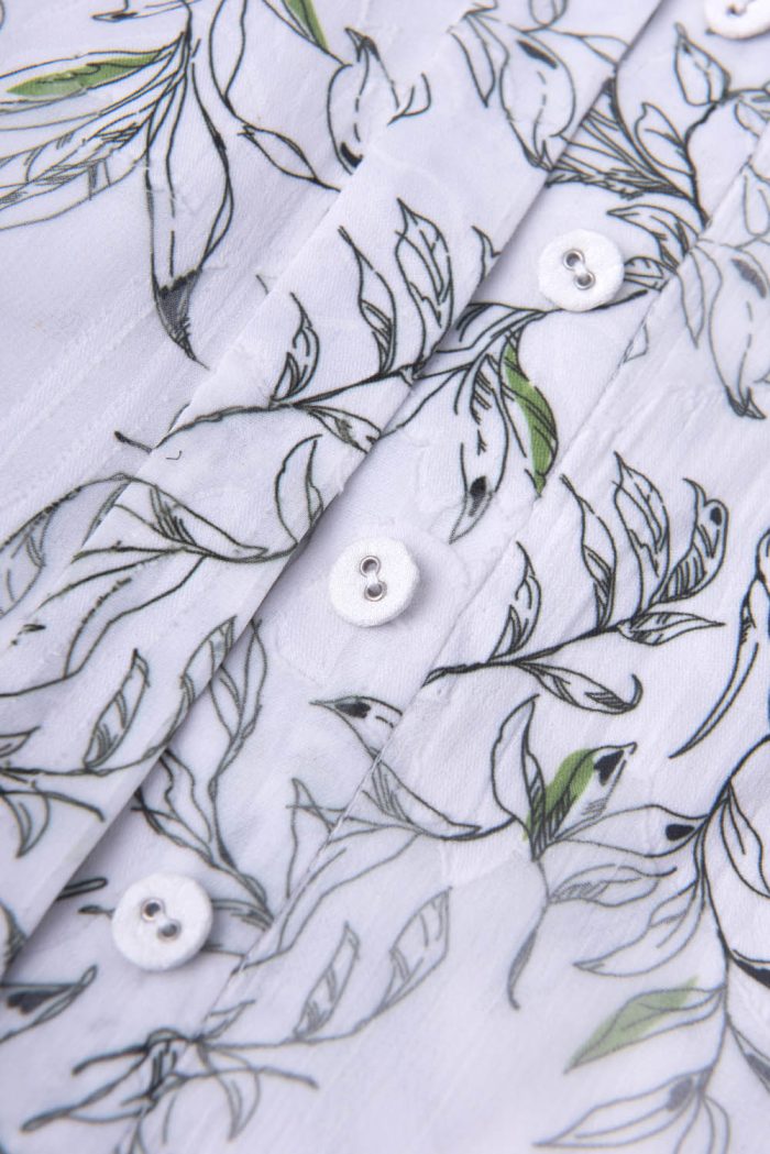 Floral printed blouse with ruffle at sleeves - 图片 6