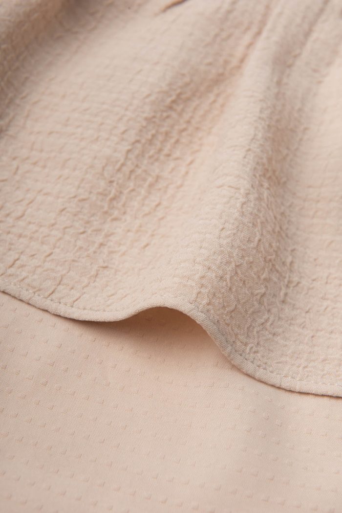 Structured blouse with puff sleeves - 图片 4