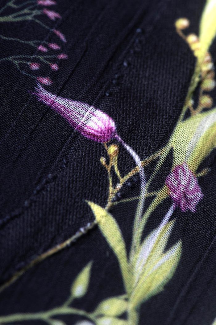 Jacquard floral printed dress - 图片 5