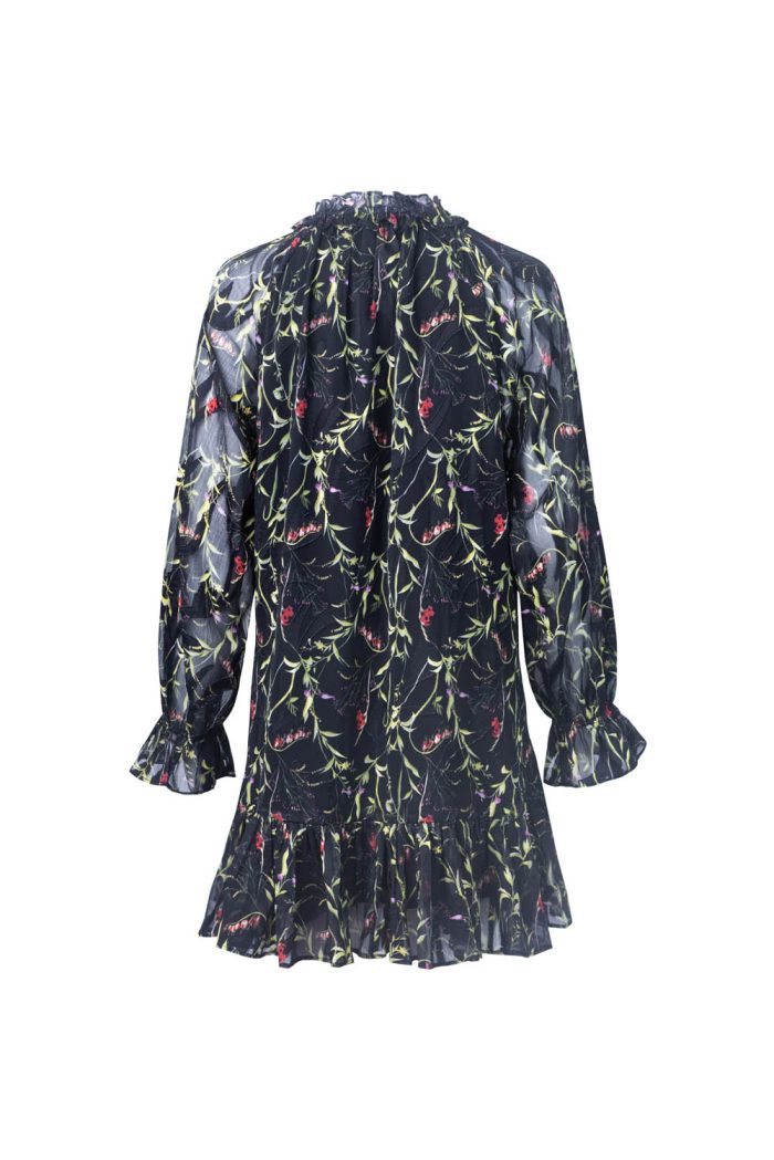 Jacquard floral printed dress - 图片 3