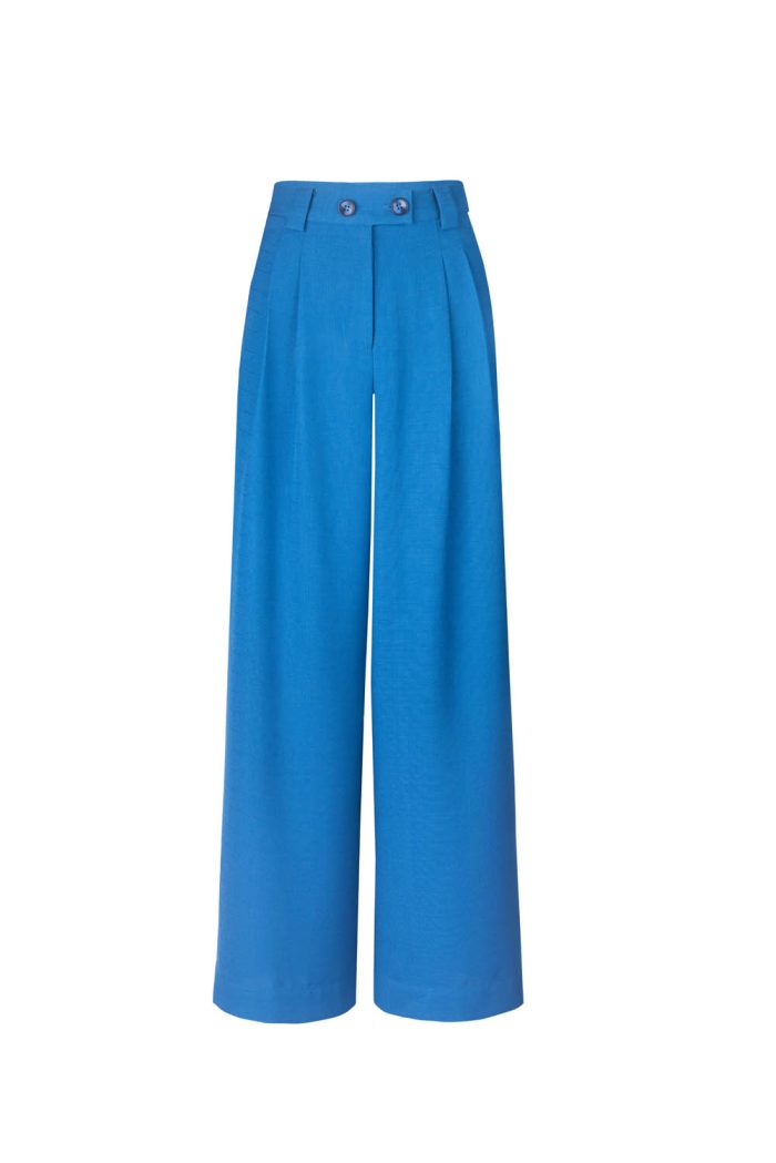 Tailored straight leg trousers