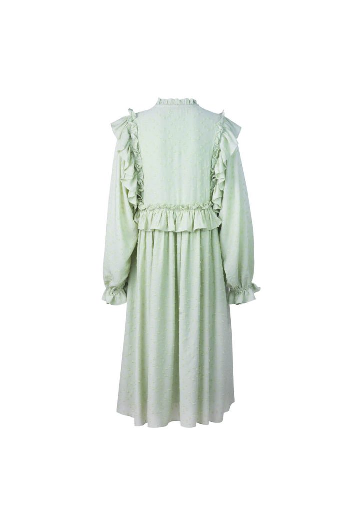 Ecovero viscose structured maxi dress - 图片 3