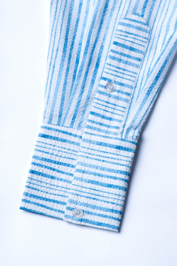 Digital stripe print shirt - 图片 6