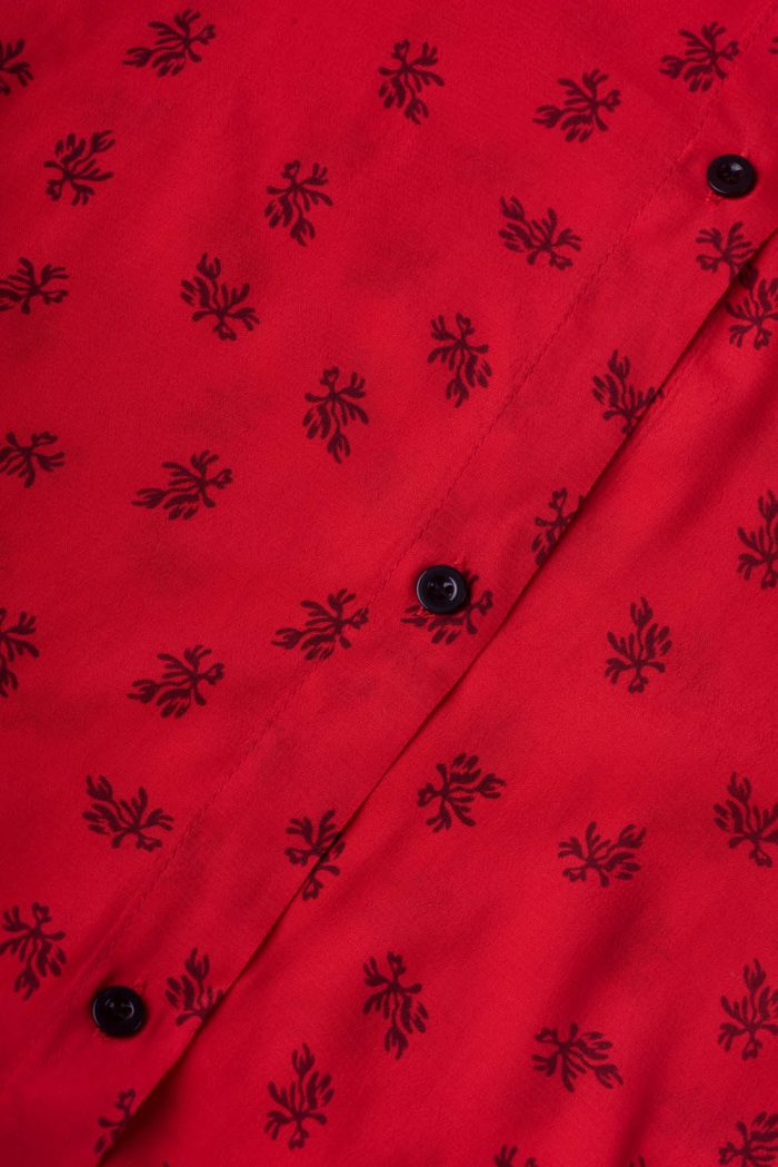 Ecovero viscose Blouse with frill neck - 图片 6