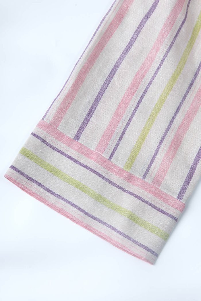 Striped maxi linen dress - 图片 5