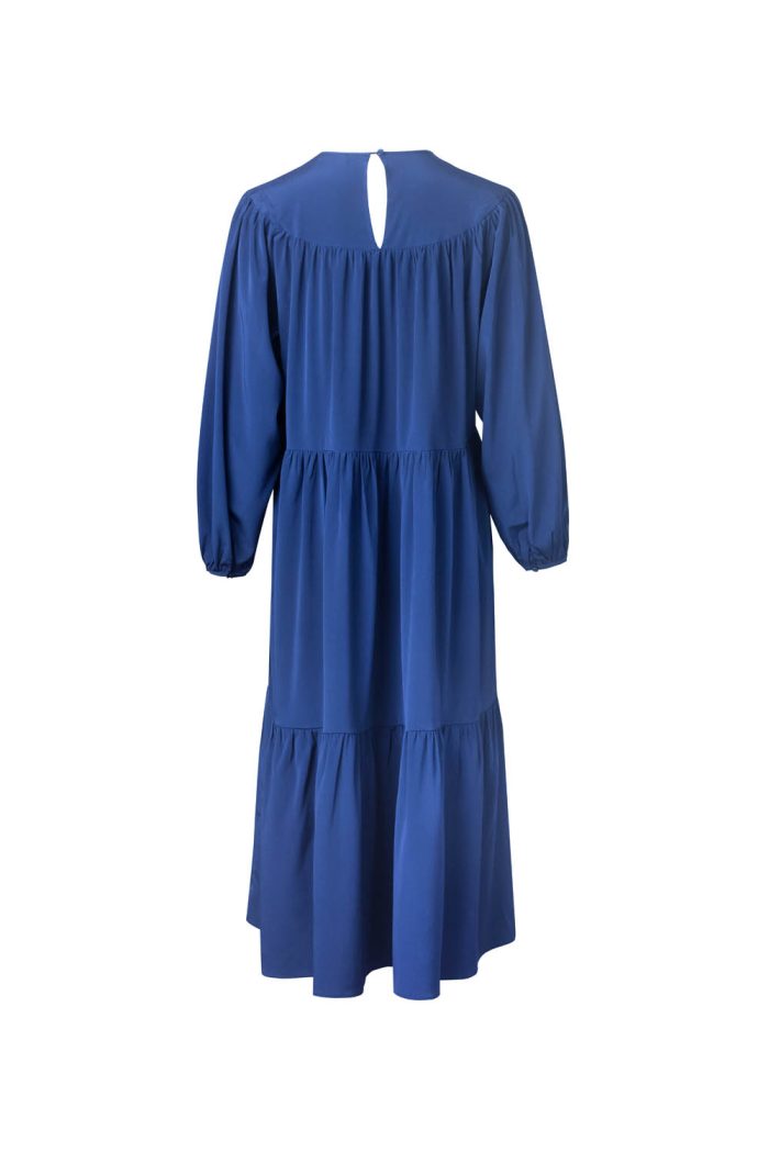 Recycled polyester maxi dress long sleeves - 图片 3