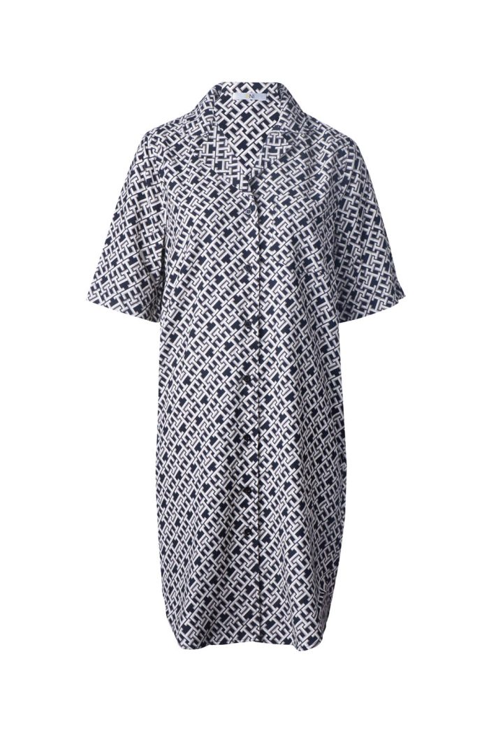 Ecovero shirt dress short sleeves